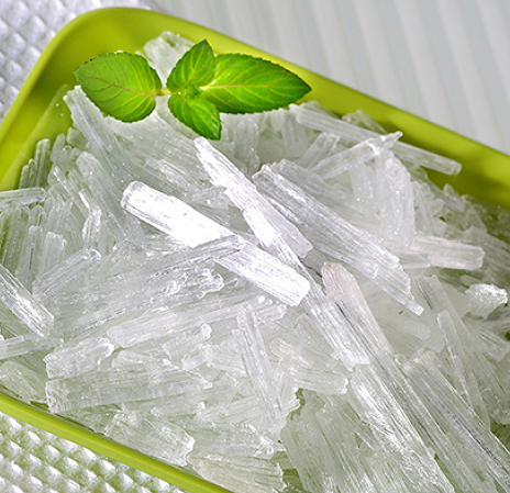 Careful cooling of mint oil