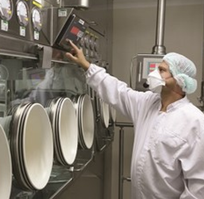 Menthol crystallization lab setup