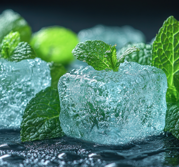 Menthol crystals